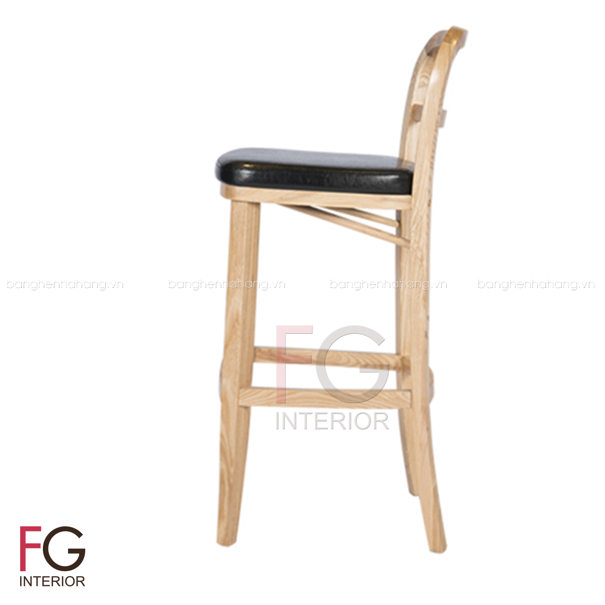 Ghế bar gỗ đệm IRISa