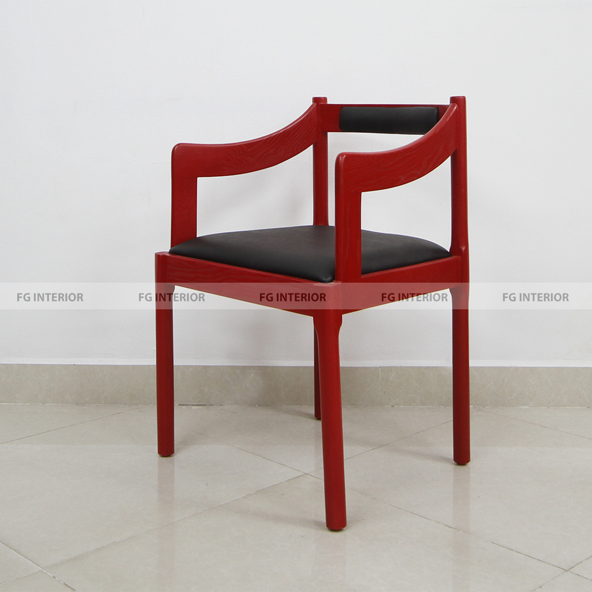 Ghế gỗ cafe có tay TASAN